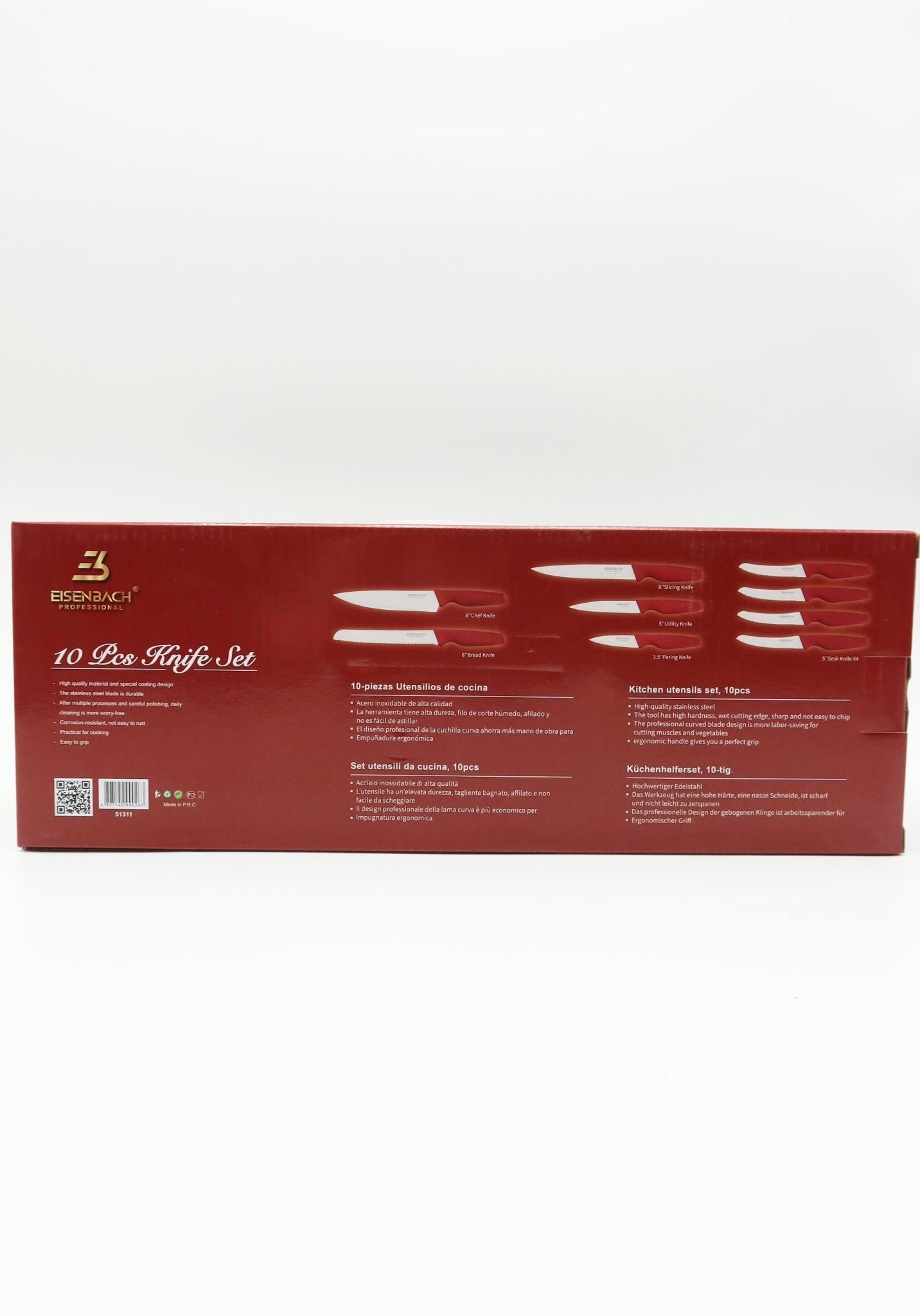Eisenbach Professional 10 - teiliges Messerset / Küchenmesser Edelstahl - Haus der Retouren