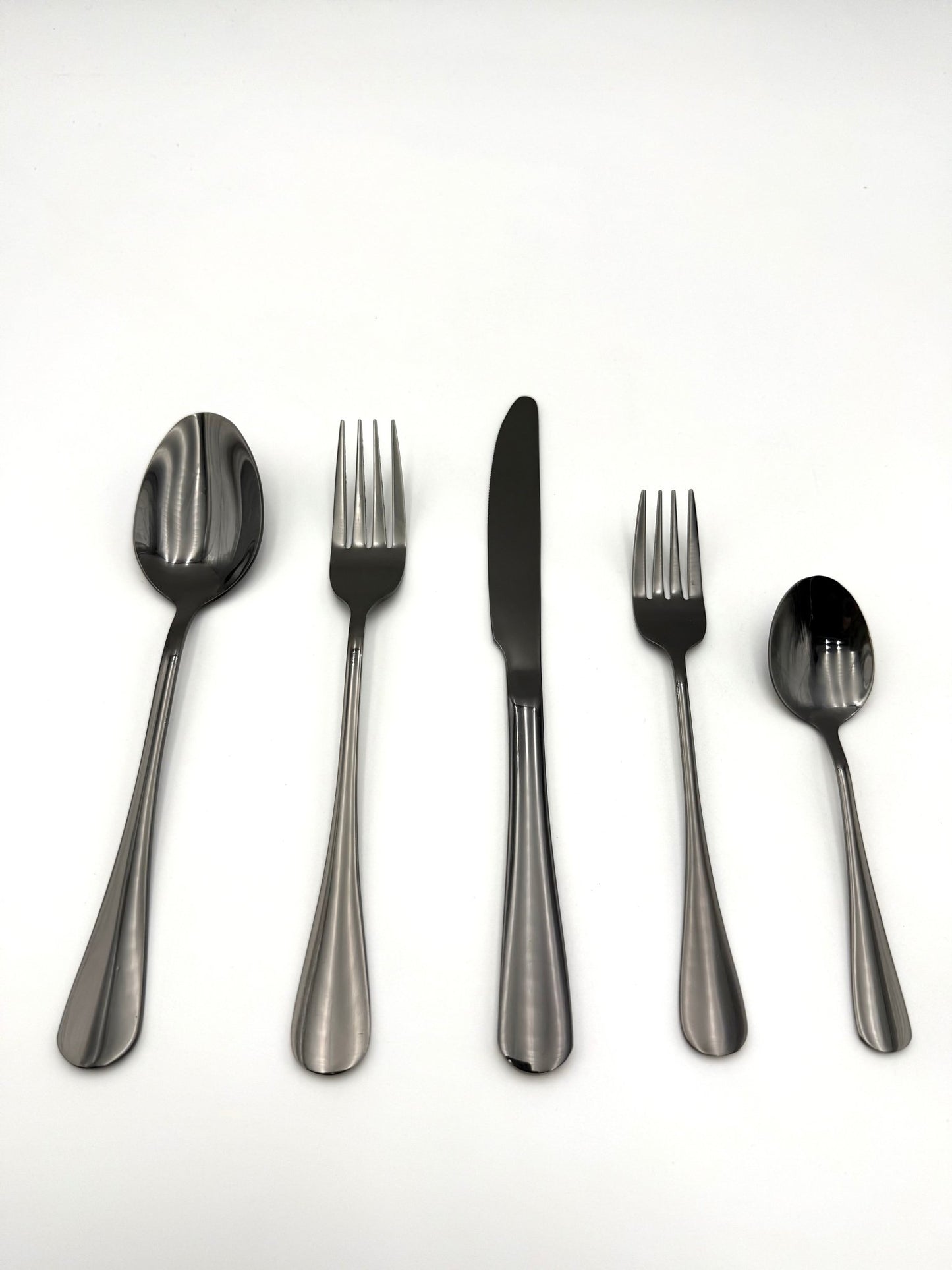 Besteck Set Schwarz, Besteck Set 6 Personen, 30 - teilig Edelstahl - Haus der Retouren