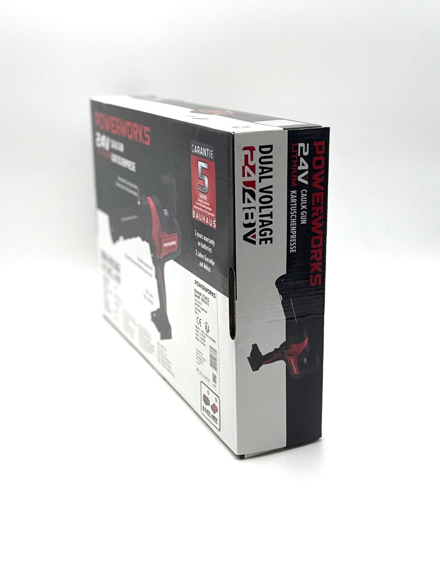 24V Akku Kartuschenpresse 300ml Powerworks ohne Batterie und Ladegerät P24CG - Haus der Retouren