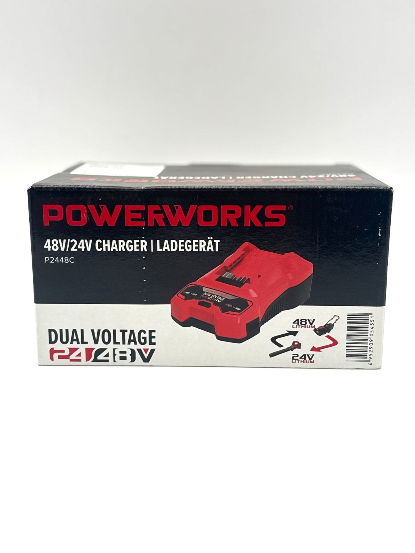 Powerworks Charger Ladegerät P2448C - 48V / 24V - Haus der Retouren
