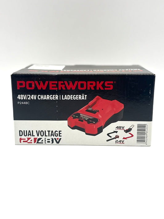 Powerworks Charger Ladegerät P2448C - 48V / 24V - Haus der Retouren