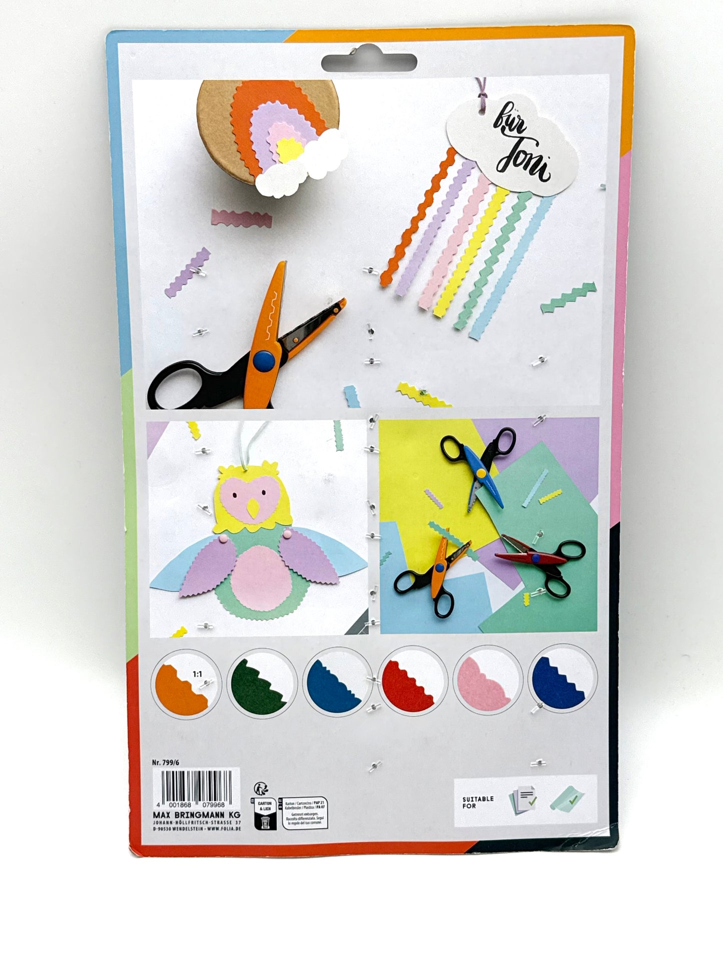 folia Konturenscheren-Set 6 Stück sortiert