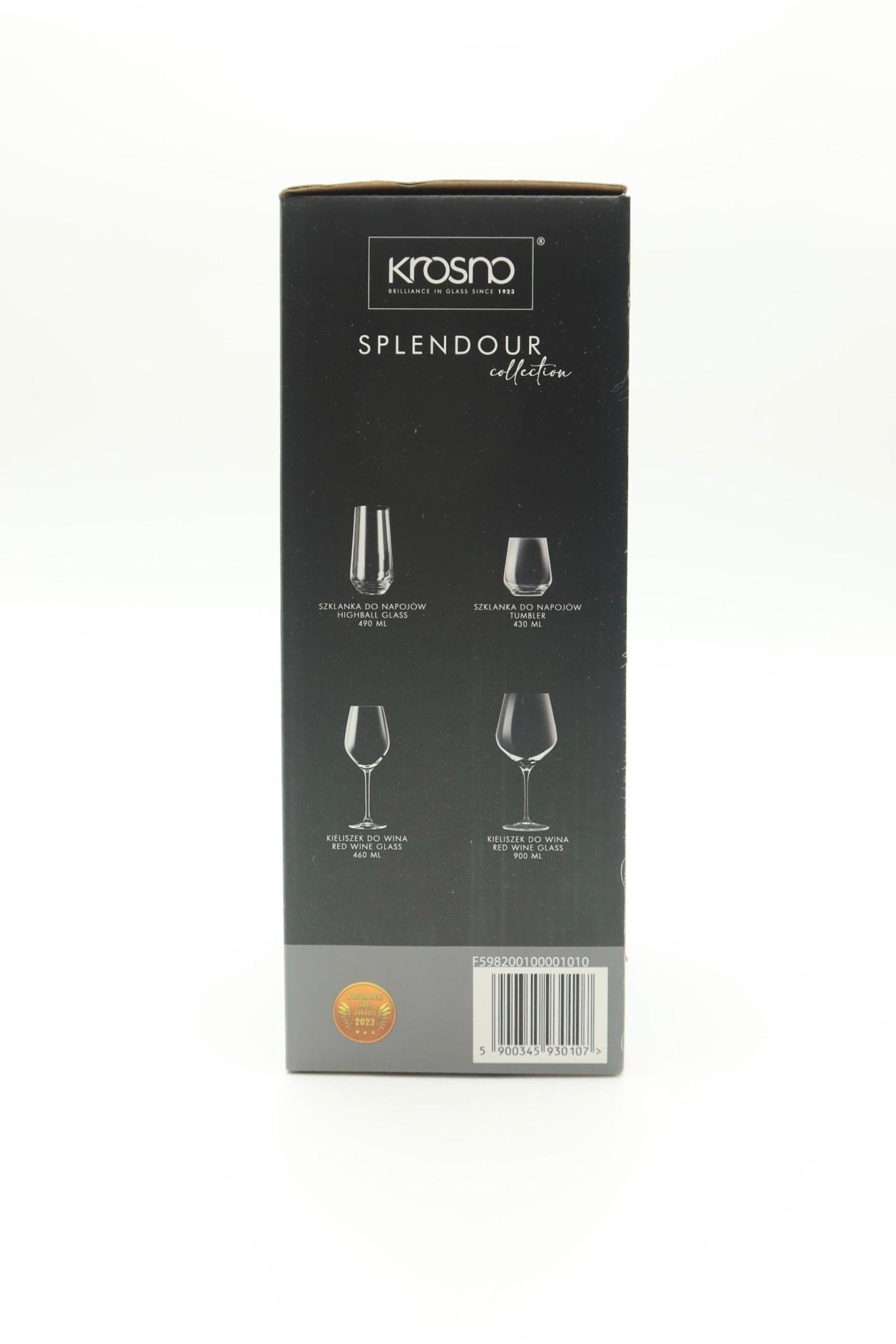 Krosno - Wasserkaraffe mit Kork Deckel aus Glas 1000 ml Pure Kollektion - Haus der Retouren