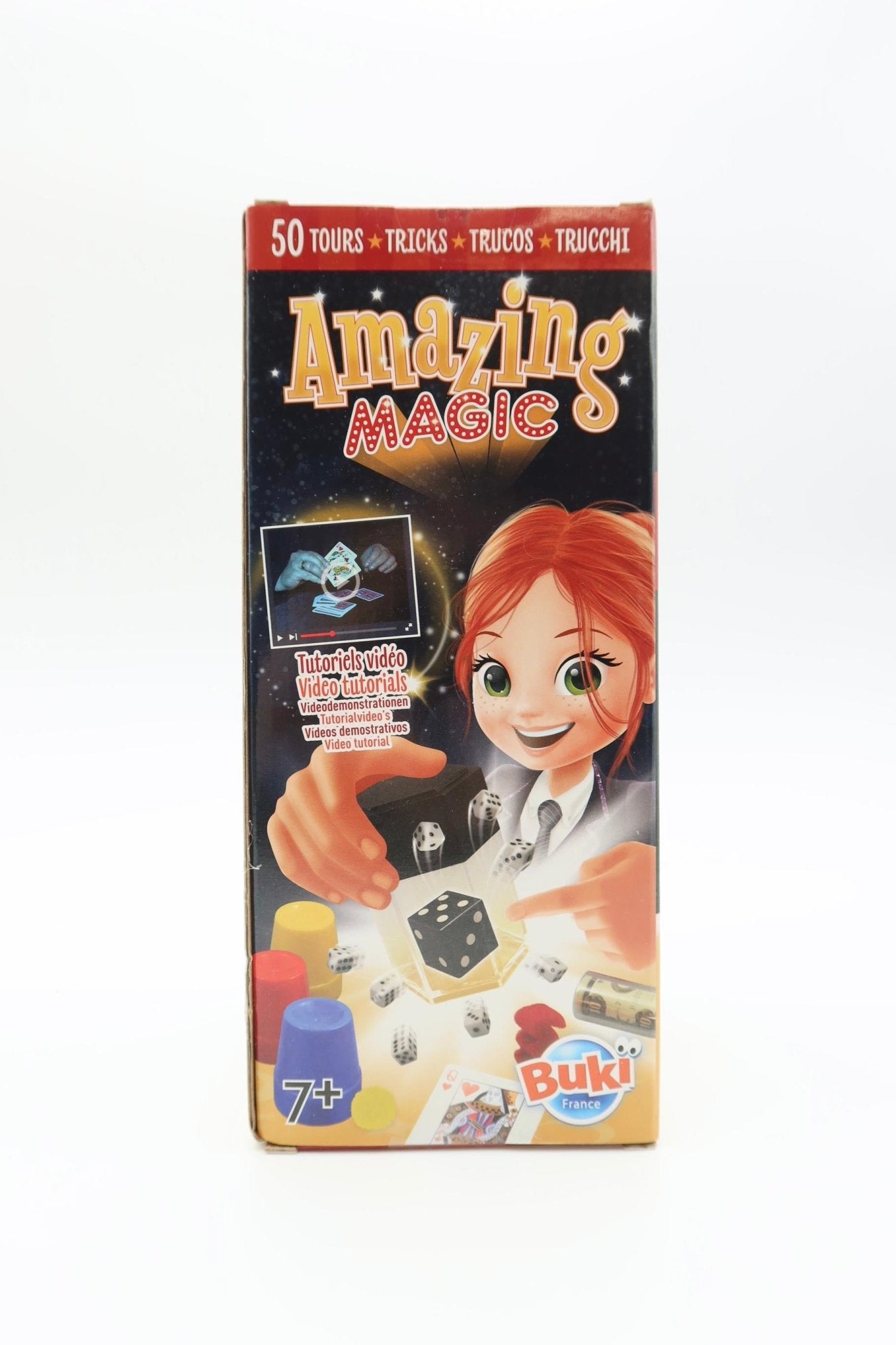 Amazing Magic Set – 50 Drehungen mit Online-Videos – Mentalismus, Nahaufnahme, Kartentricks – Zubehör enthalten – leicht zu lernen