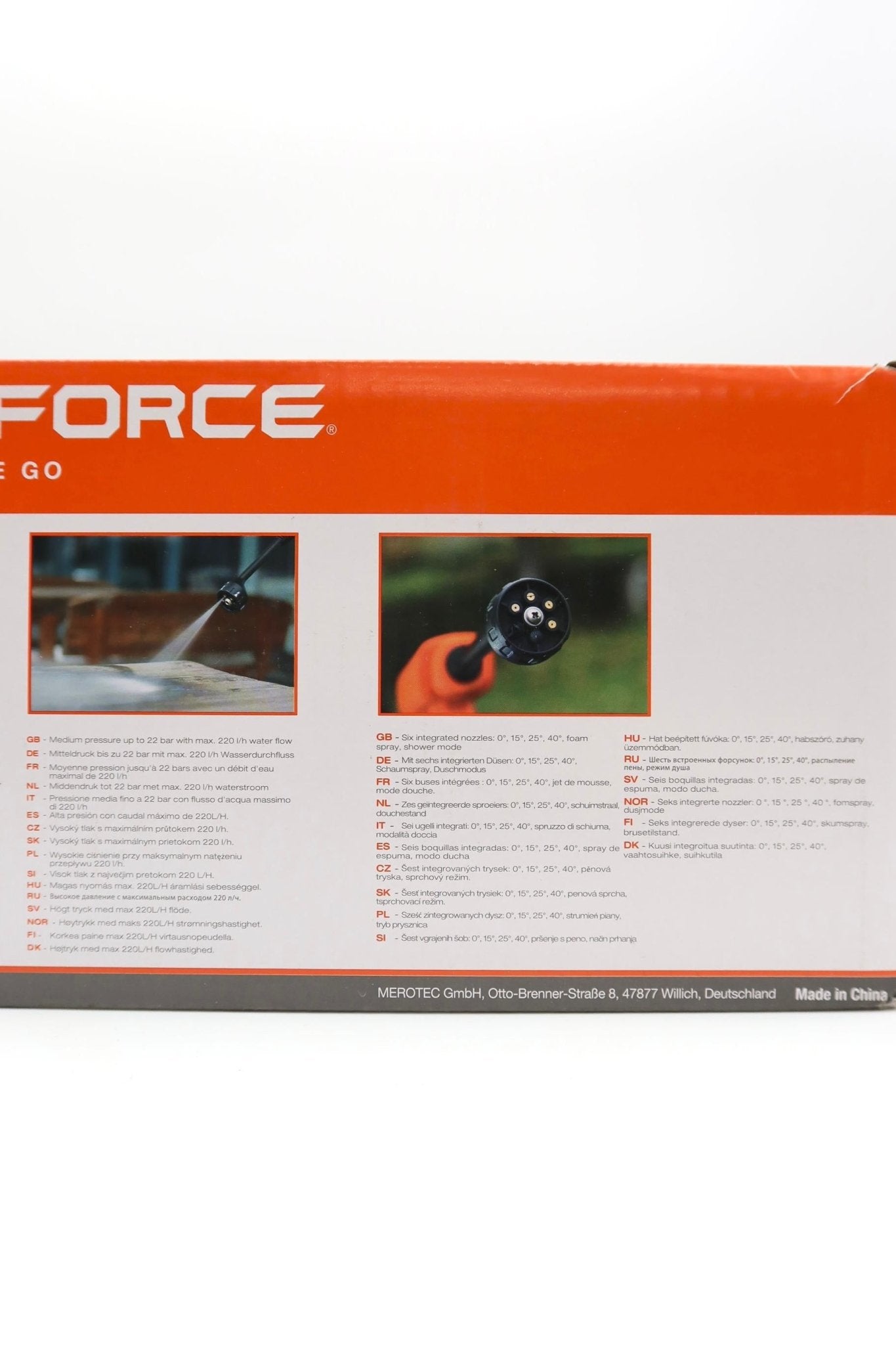 YARDFORCE Hochdruckreiniger LW C02B mit einstellbarer 5 - in - 1 - Düse - Haus der Retouren