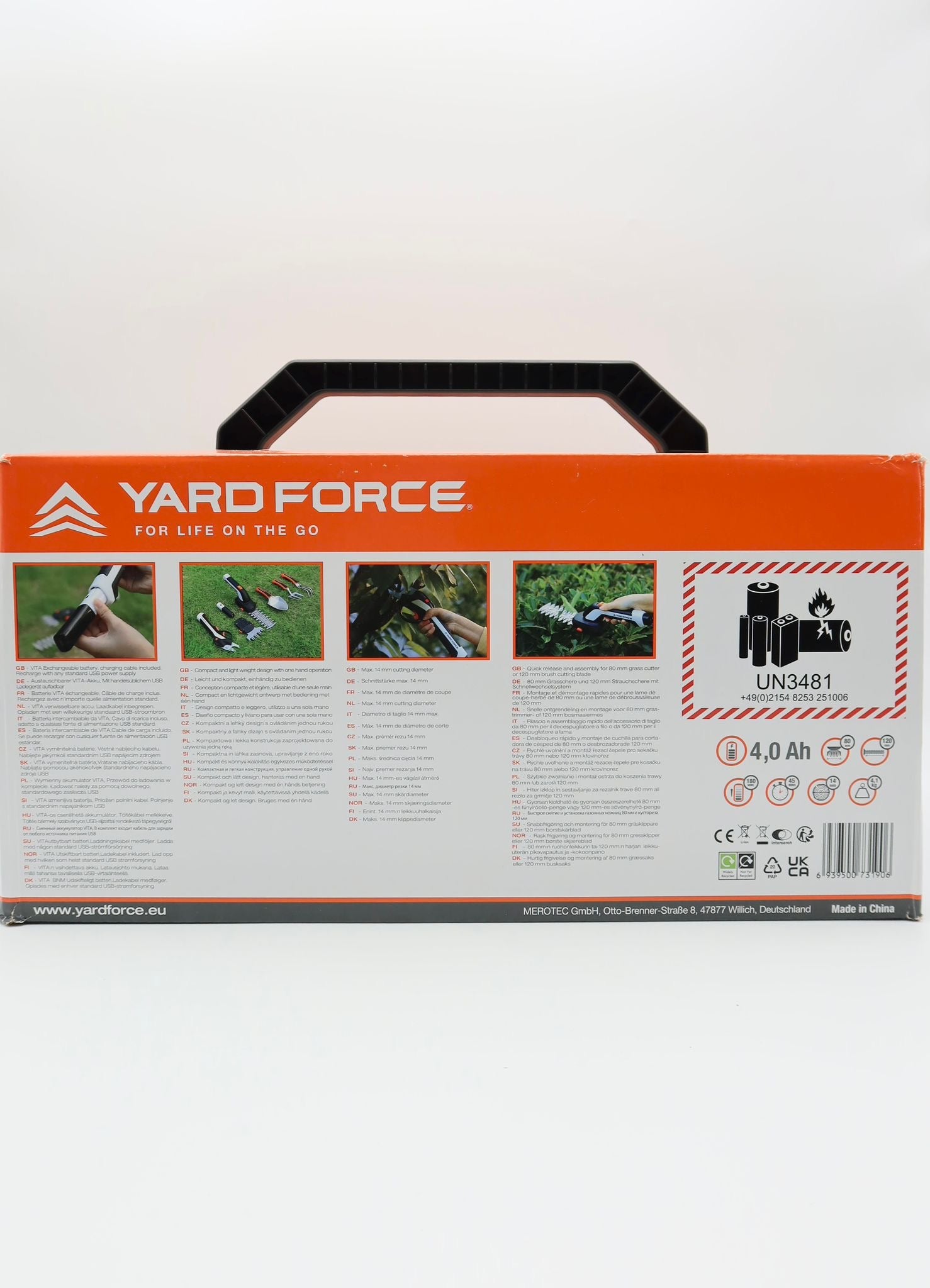 Yard Force VITA Tool Box HX V06S 6 in1 4V 4Ah Gartenwerkzeug Set - Haus der Retouren