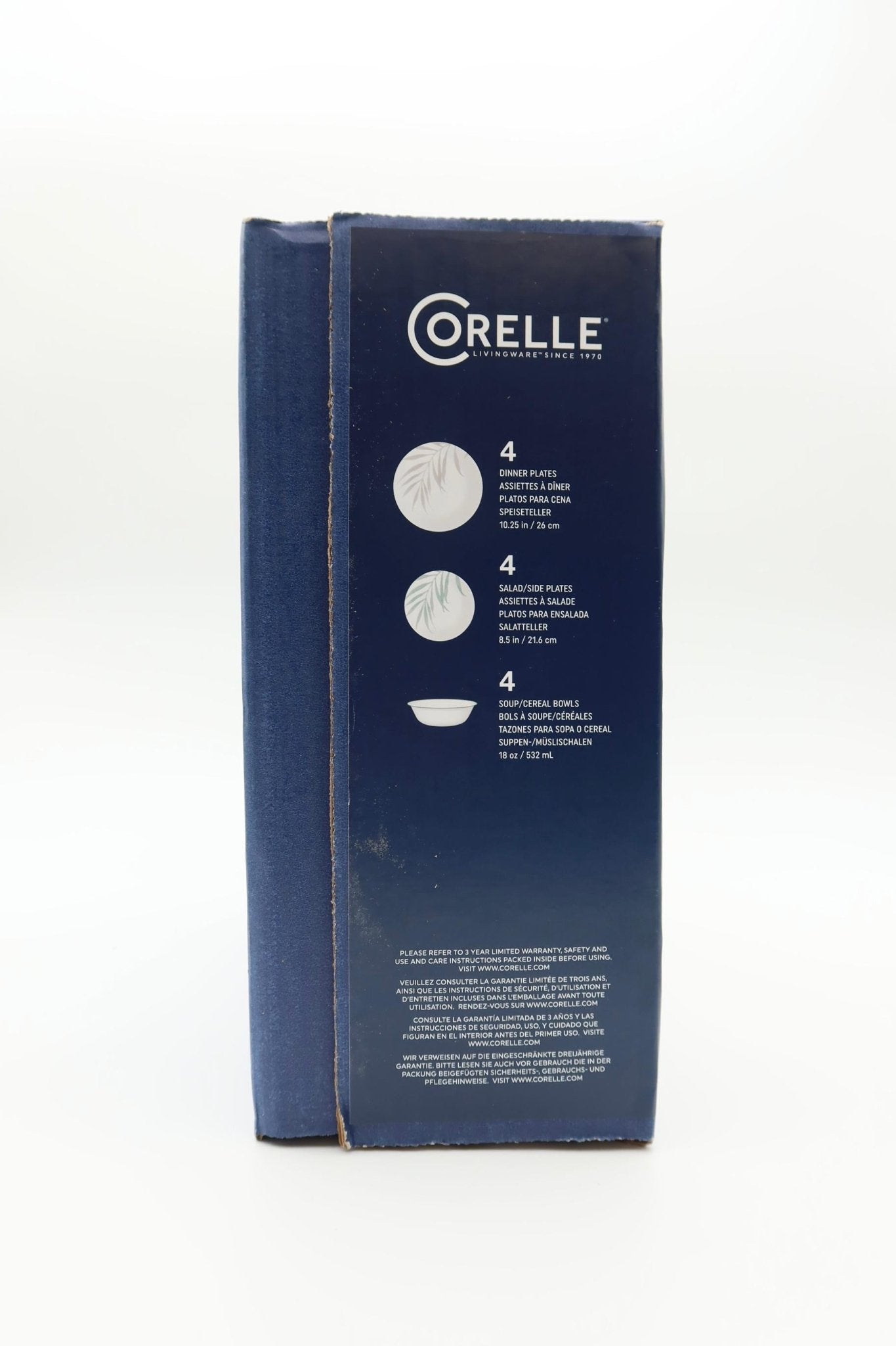 Corelle® Vitrelle Geschirr - Set, 12 - tlg., weiß bedruckt - Haus der Retouren