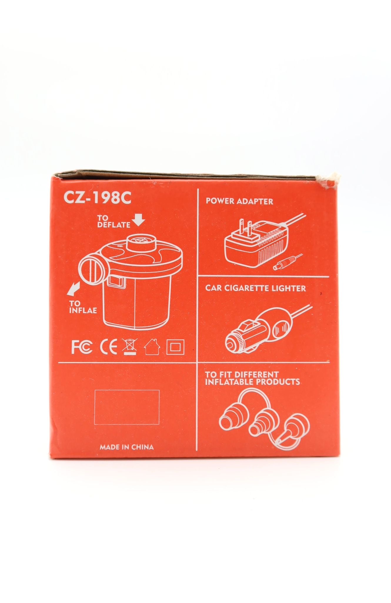 Elektrische Luftpumpe für Matratze,Boot,Luftmatratze Pool,Schwimmring, 2 in 1 Elektrische Pump mit 3 Luftdüse