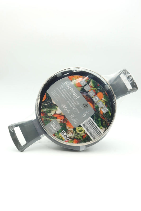 Kochtopf Home Ideas Kochtopf Glasdeckel Induktion Antihaftbeschichtung Ø 20 cm - Haus der Retouren