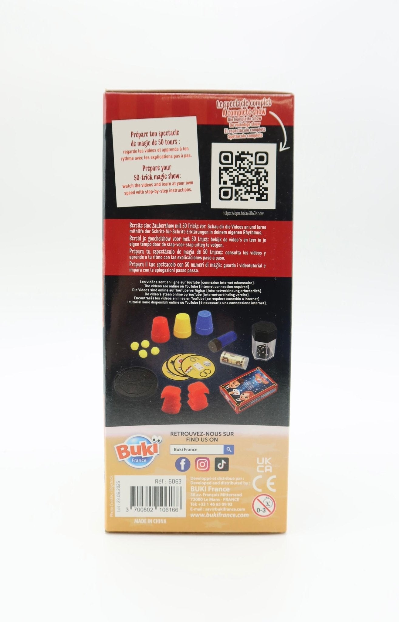 Amazing Magic Set – 50 Drehungen mit Online-Videos – Mentalismus, Nahaufnahme, Kartentricks – Zubehör enthalten – leicht zu lernen