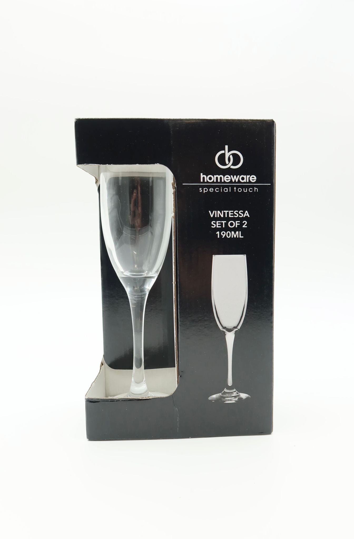 Homeware Vintessa Sektgläser Set 2 Stück 190ml - Haus der Retouren