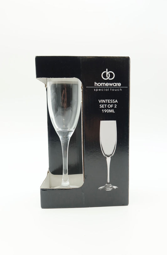 Homeware Vintessa Sektgläser Set 2 Stück 190ml - Haus der Retouren