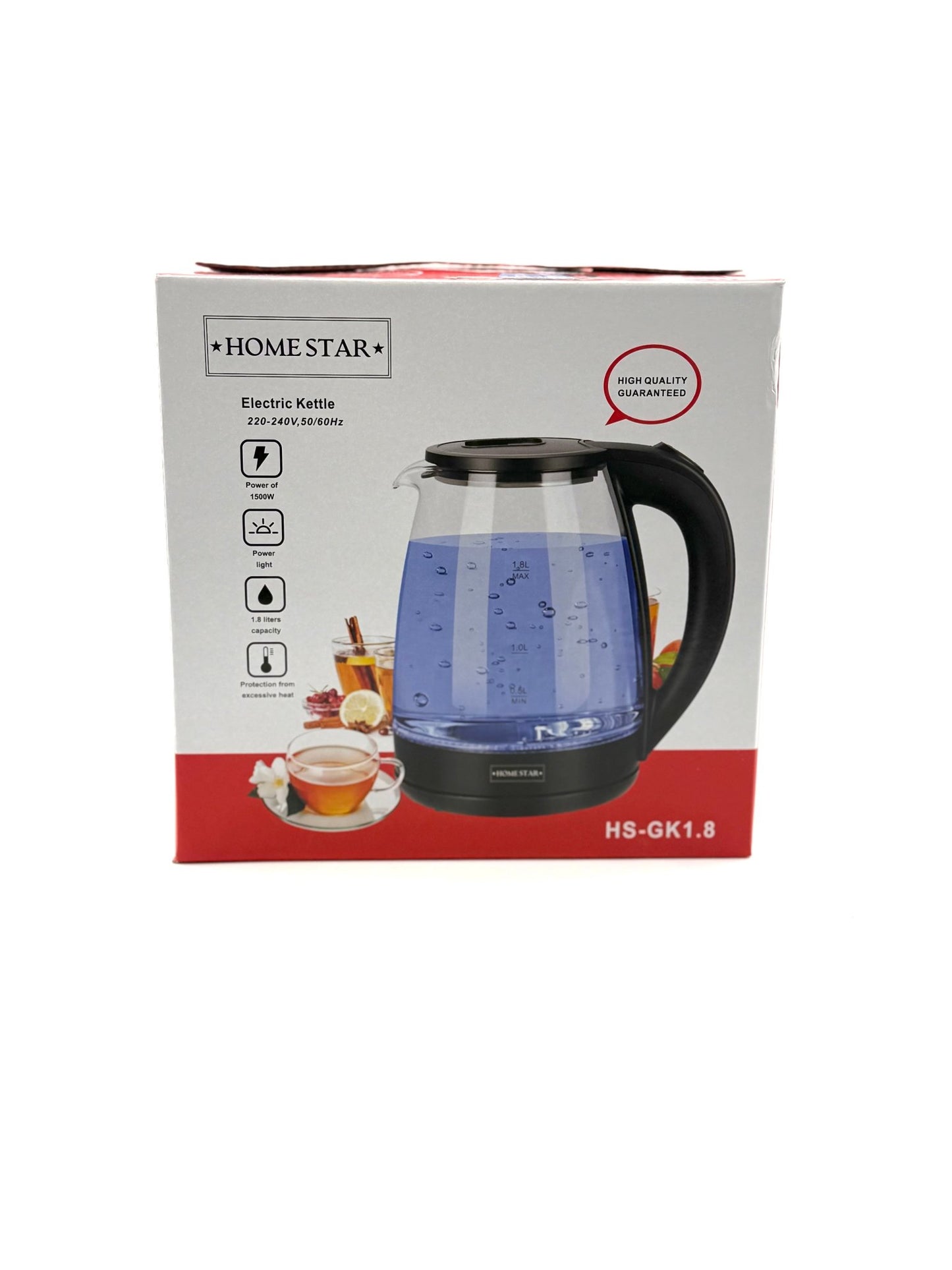 Home Star Wasserkocher HS - GK1,8 1,8L Schnellkocher Küche - Haus der Retouren