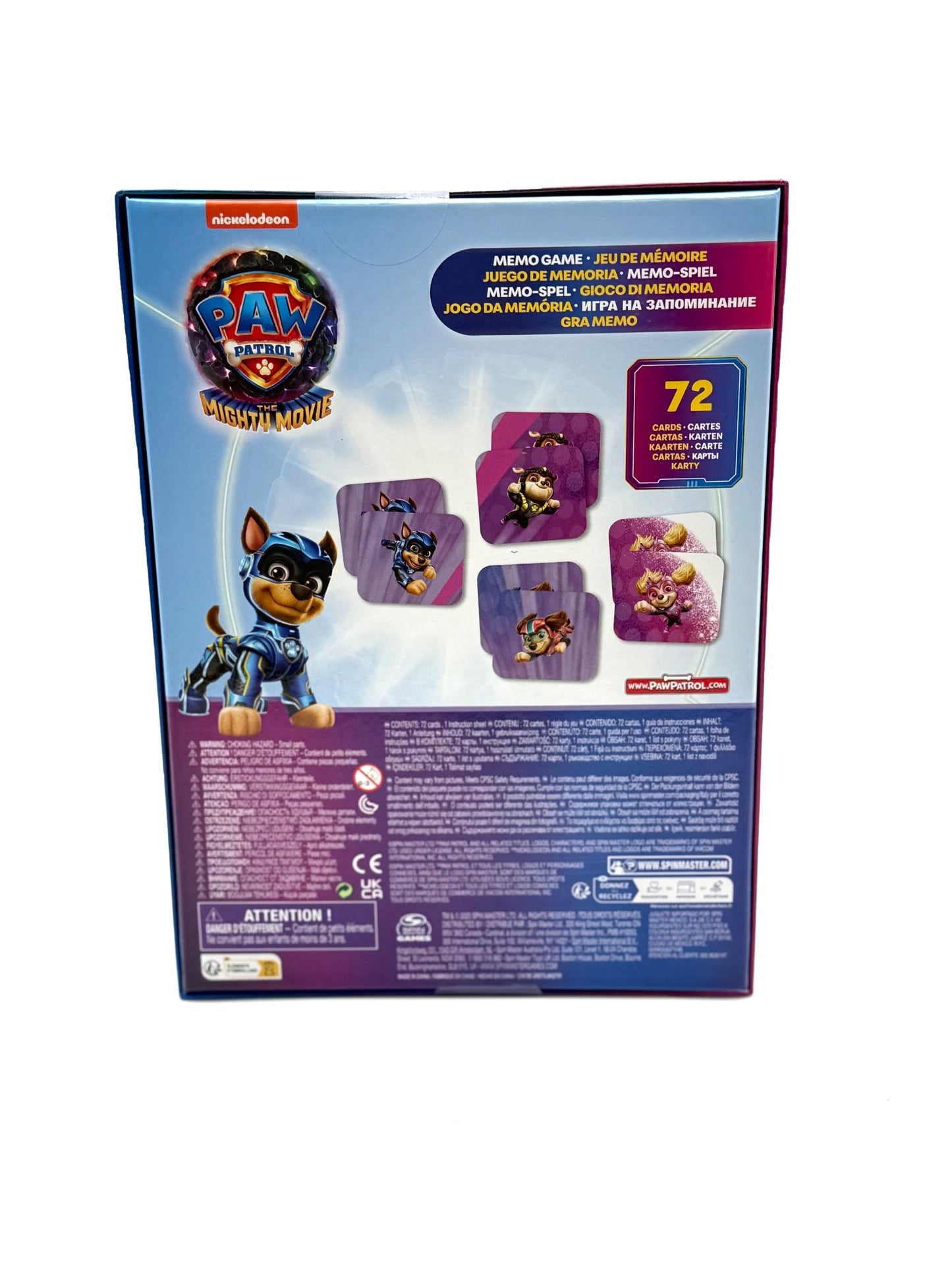 Paw Patrol The Mighty Movie Memo Match Kartenspiel - Haus der Retouren
