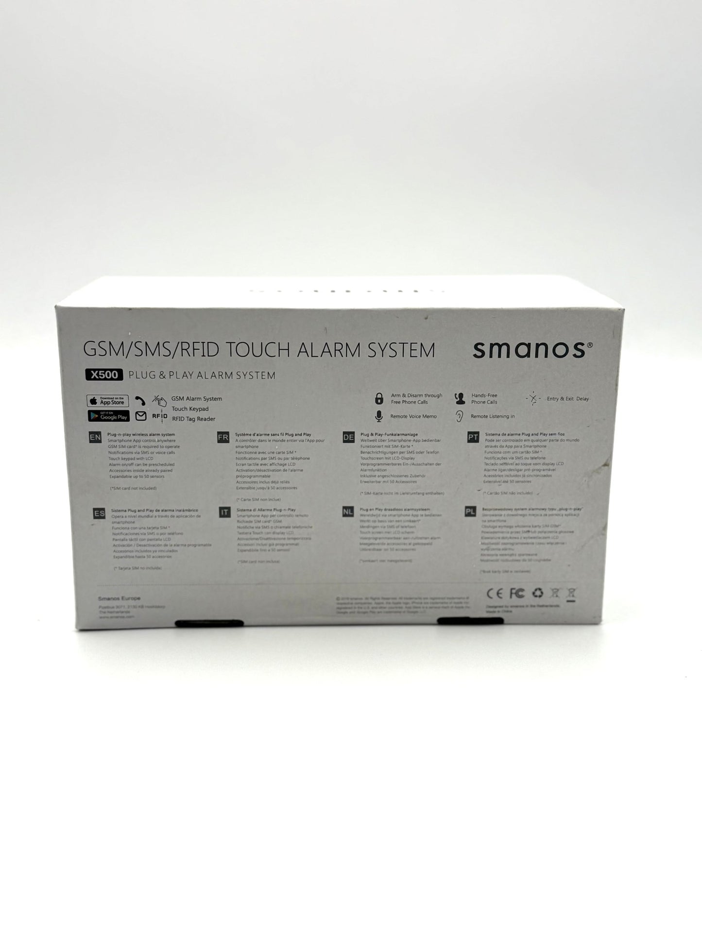 Smanos X500 Wireless Alarm System Kit GSM/SMS - Haus der Retouren