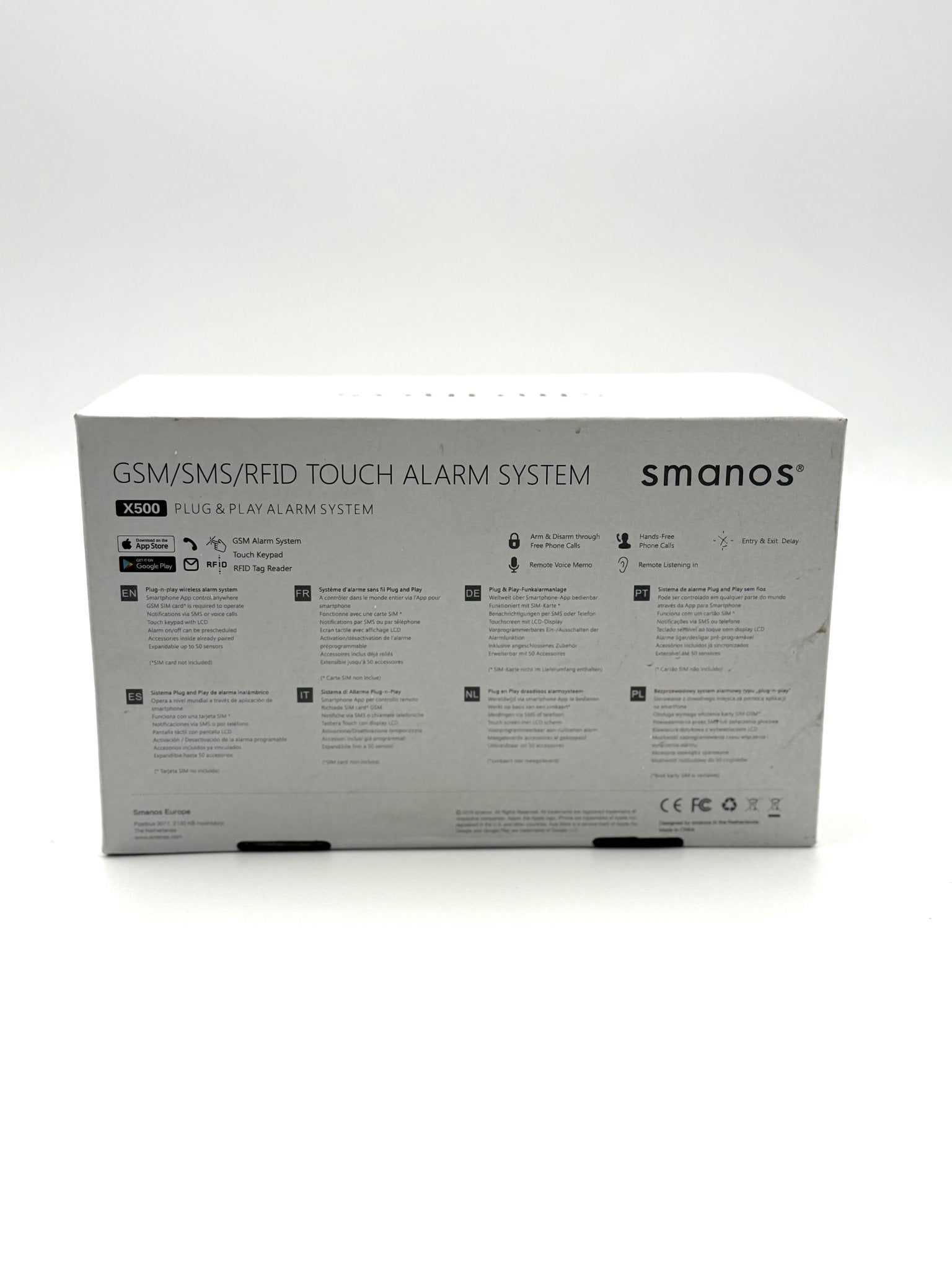Smanos X500 Wireless Alarm System Kit GSM/SMS - Haus der Retouren