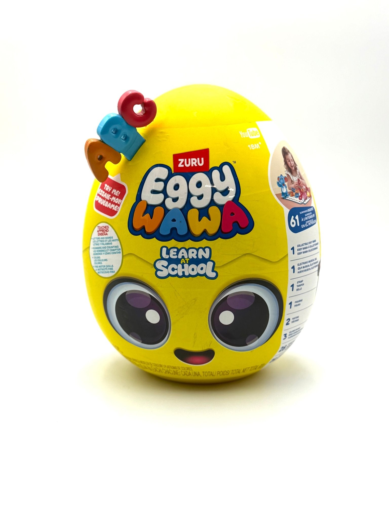 Eggy Wawa Learn at School von ZURU, interaktives Lernspielzeug für Babys und Kleinkinder, Vorschule, mit Musik, Buchstaben und Zahlen - Haus der Retouren