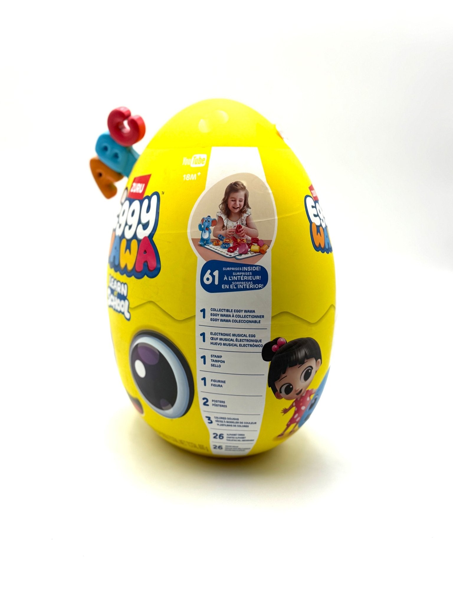 Eggy Wawa Learn at School von ZURU, interaktives Lernspielzeug für Babys und Kleinkinder, Vorschule, mit Musik, Buchstaben und Zahlen - Haus der Retouren