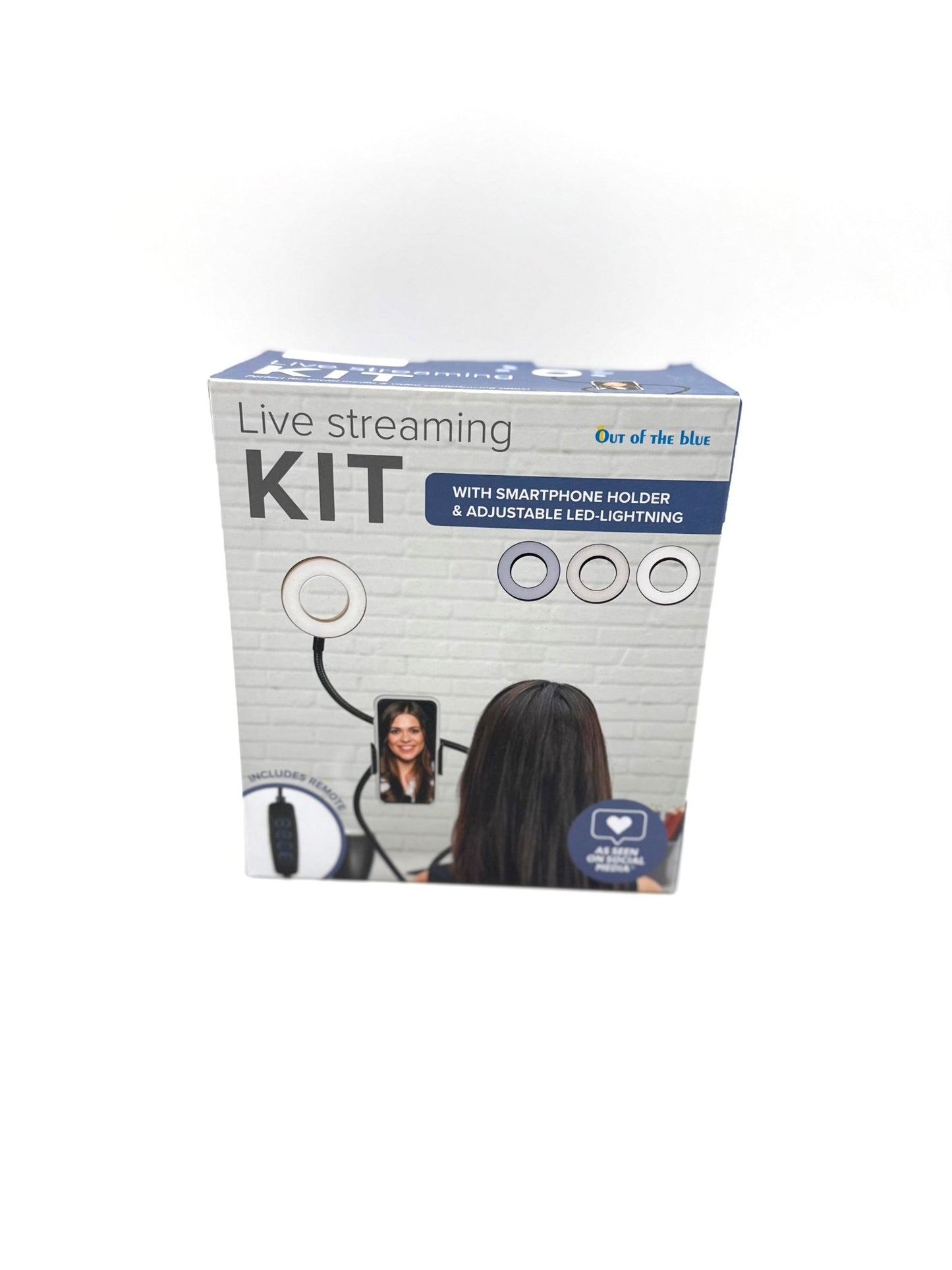 Live Streaming KIT mit Handyhalter, Fernbedienung, LED Beleutchtung - Haus der Retouren