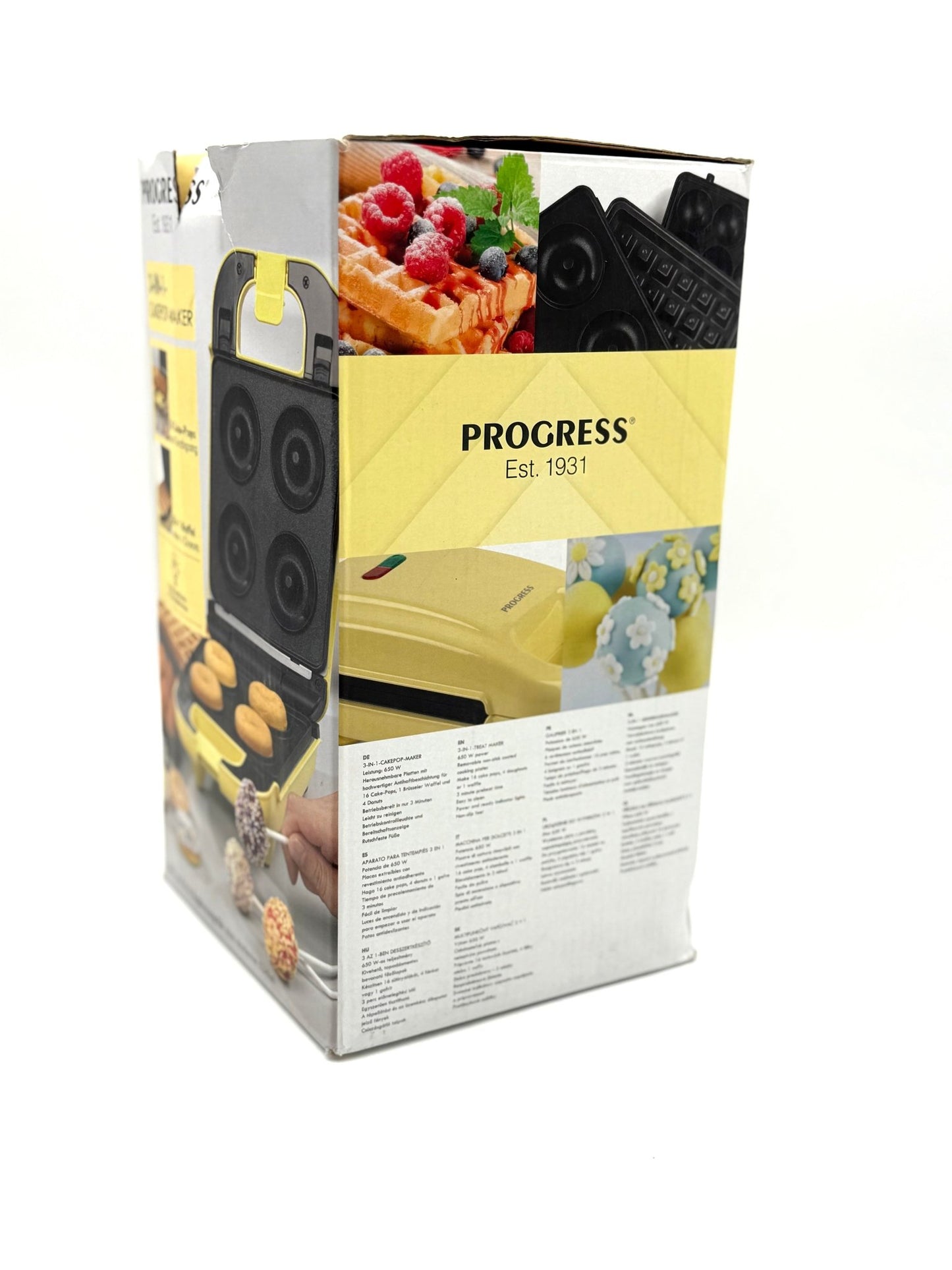 3in1 CakePop Maker, Waffeleisen, Donut Maker - Progress - NEU & OVP - Haus der Retouren