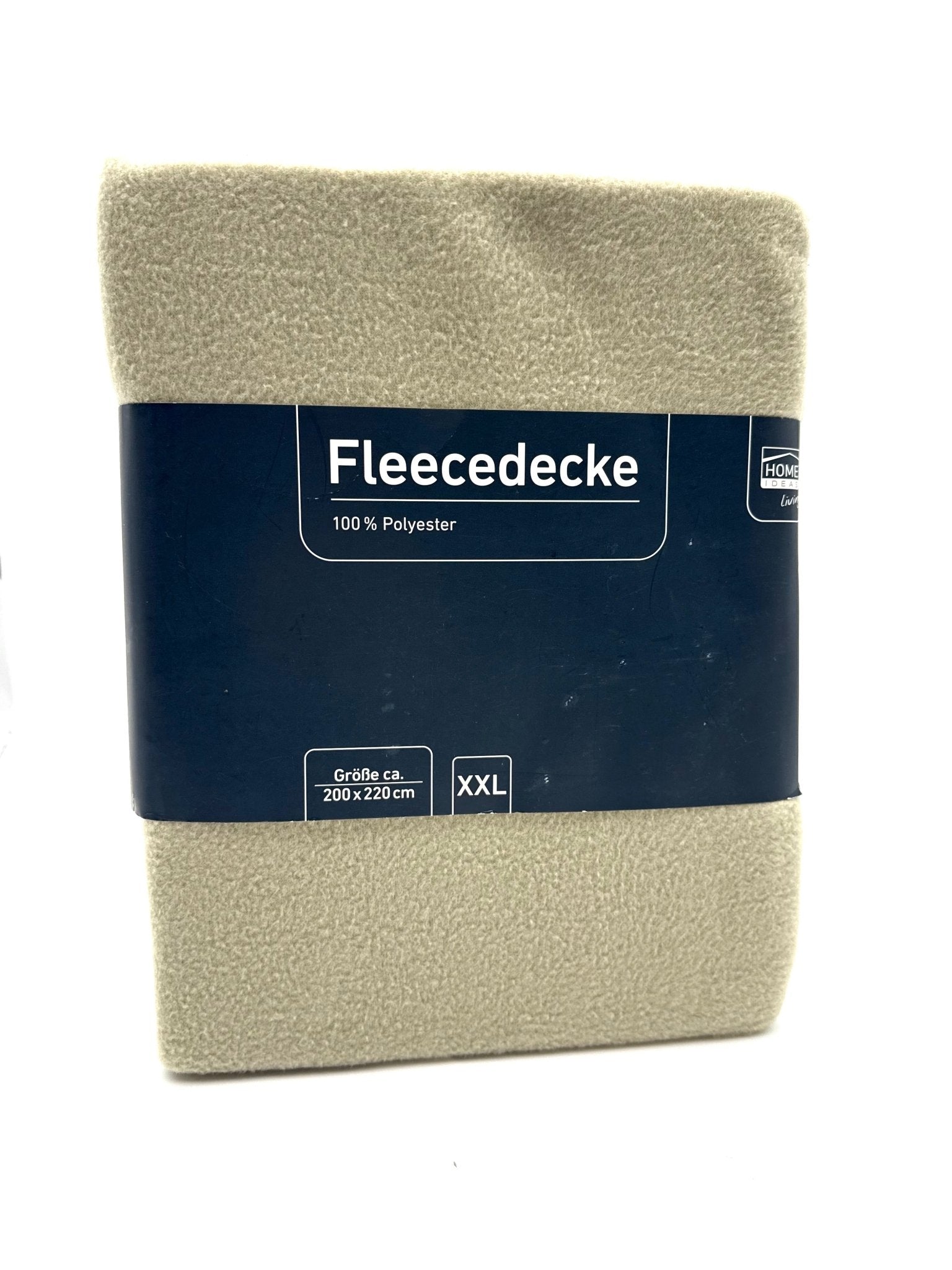 Wohndecke Fleecedecke 200x220cm Polyester Wohndecke XXL creme - Haus der Retouren