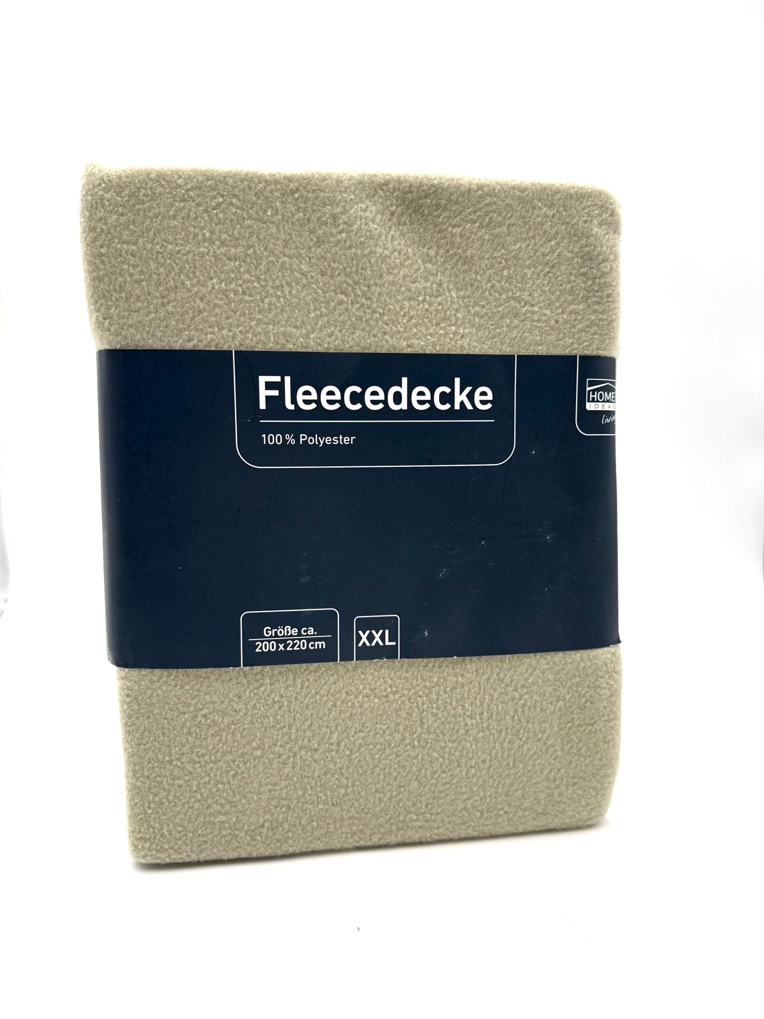 Wohndecke Fleecedecke 200x220cm Polyester Wohndecke XXL creme - Haus der Retouren