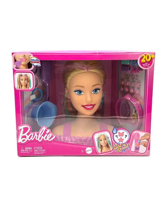 Barbie - Puppe Styling - Kopf, Blondes Haar mit mehr als 20 Styling - Zubehörteilen - Haus der Retouren