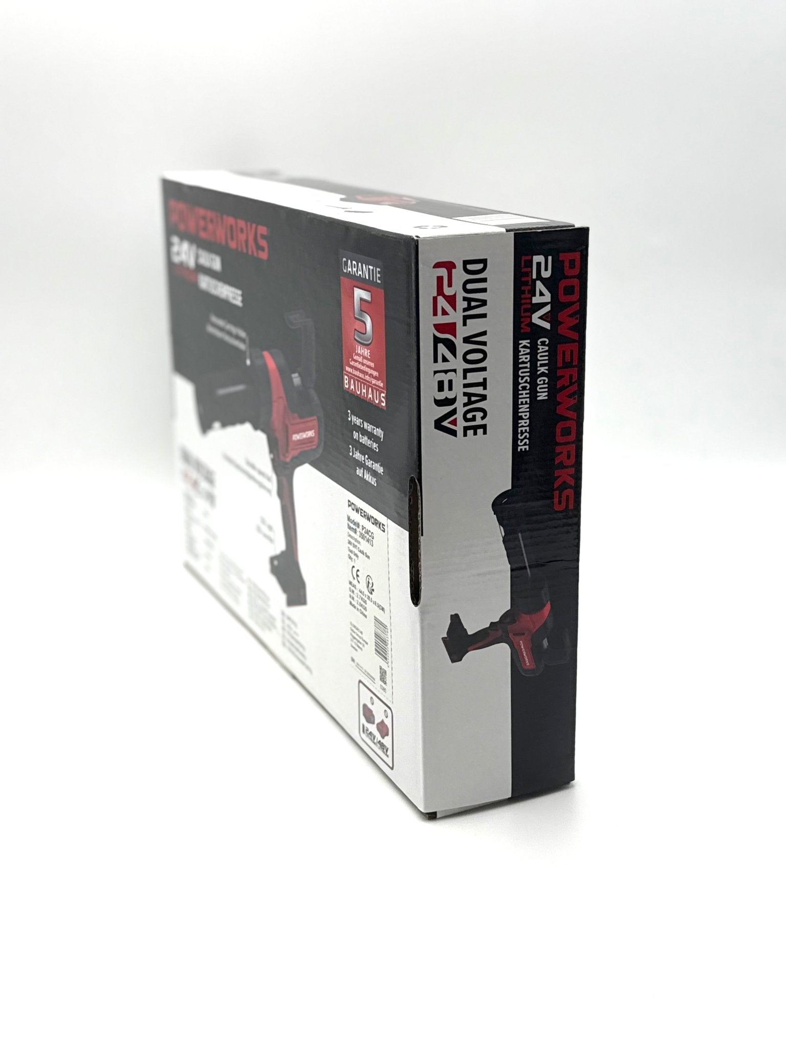 24V Akku Kartuschenpresse 300ml Powerworks ohne Batterie und Ladegerät P24CG - Haus der Retouren