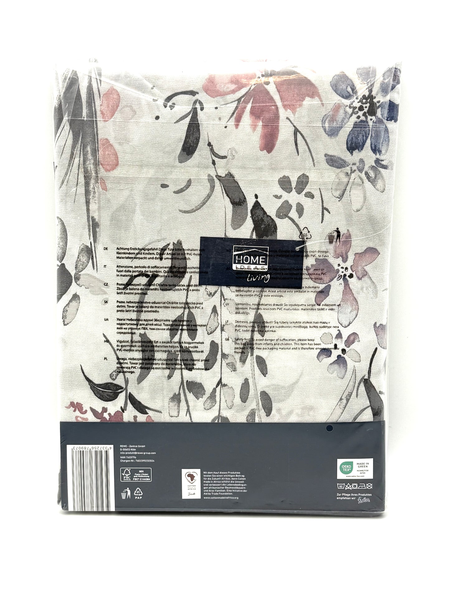 Home Ideas Renforcé Bettwäsche Garnitur 100% Baumwolle 135x200 80x80