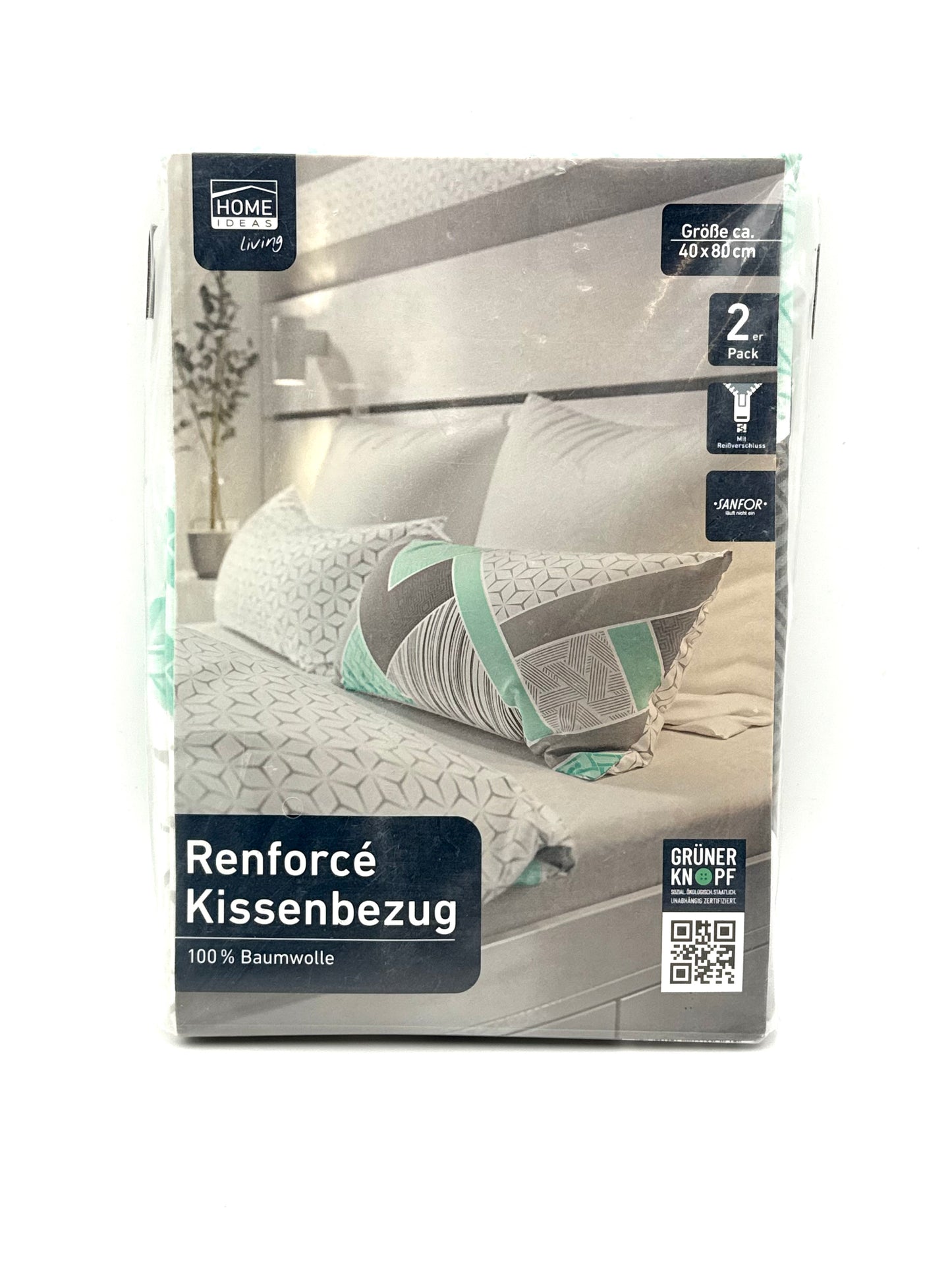Home Ideas Renforce Kissenbezug Gr 40x80cm 2er Pack
