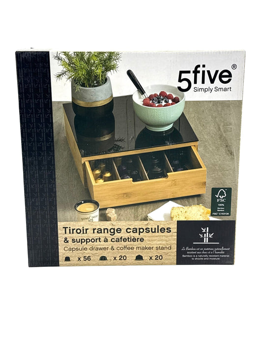 5FIVE SIMPLY SMART Kapselhalter Kapselregal mit Schublade - Haus der Retouren