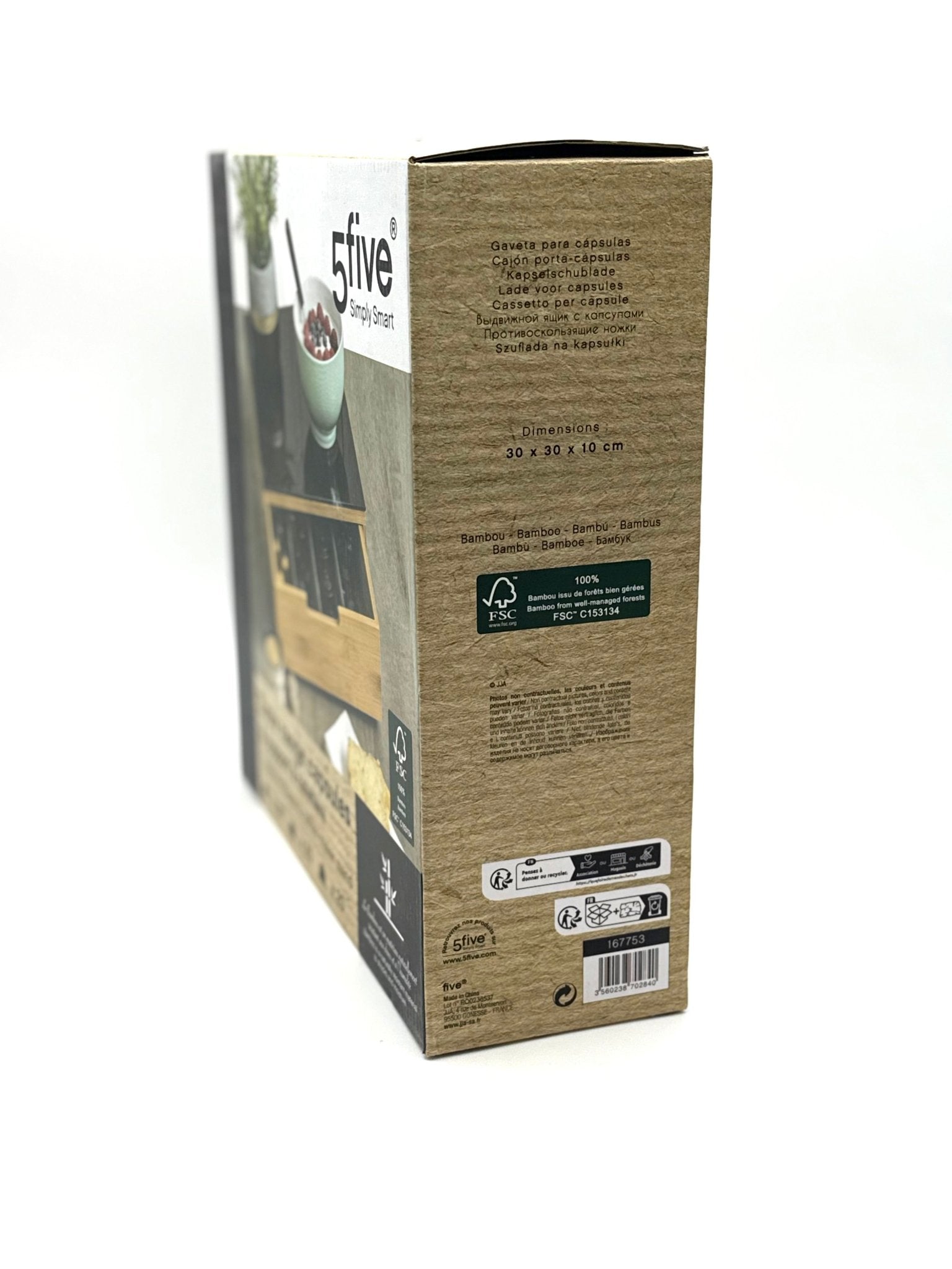 5FIVE SIMPLY SMART Kapselhalter Kapselregal mit Schublade - Haus der Retouren