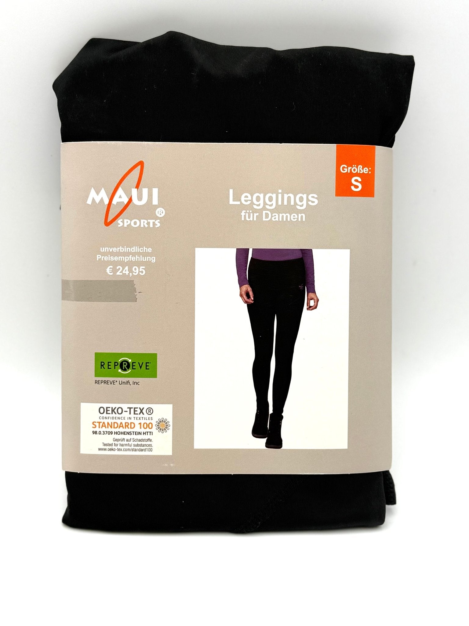 Maui Sports Damen Sport Tights Leggings Schwarz Gr. S - Haus der Retouren