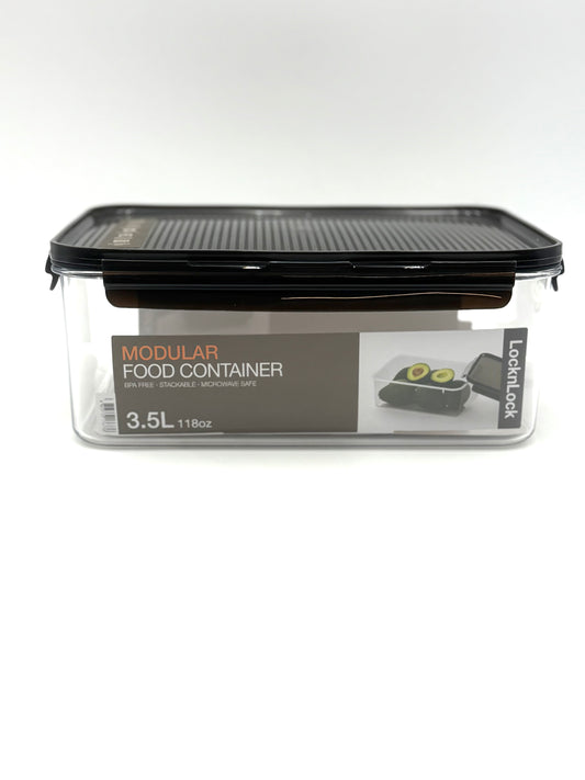 LocknLock BISFREE Frischhaltedose mit Deckel • 3,5L • 273 X 190 X 107 mm • BPA-frei • Luftdichte Aufbewahrungsbox • Spülmaschinen-, mikrowellen- und gefrierschrankgeeignet • Bruch- und kratzfest