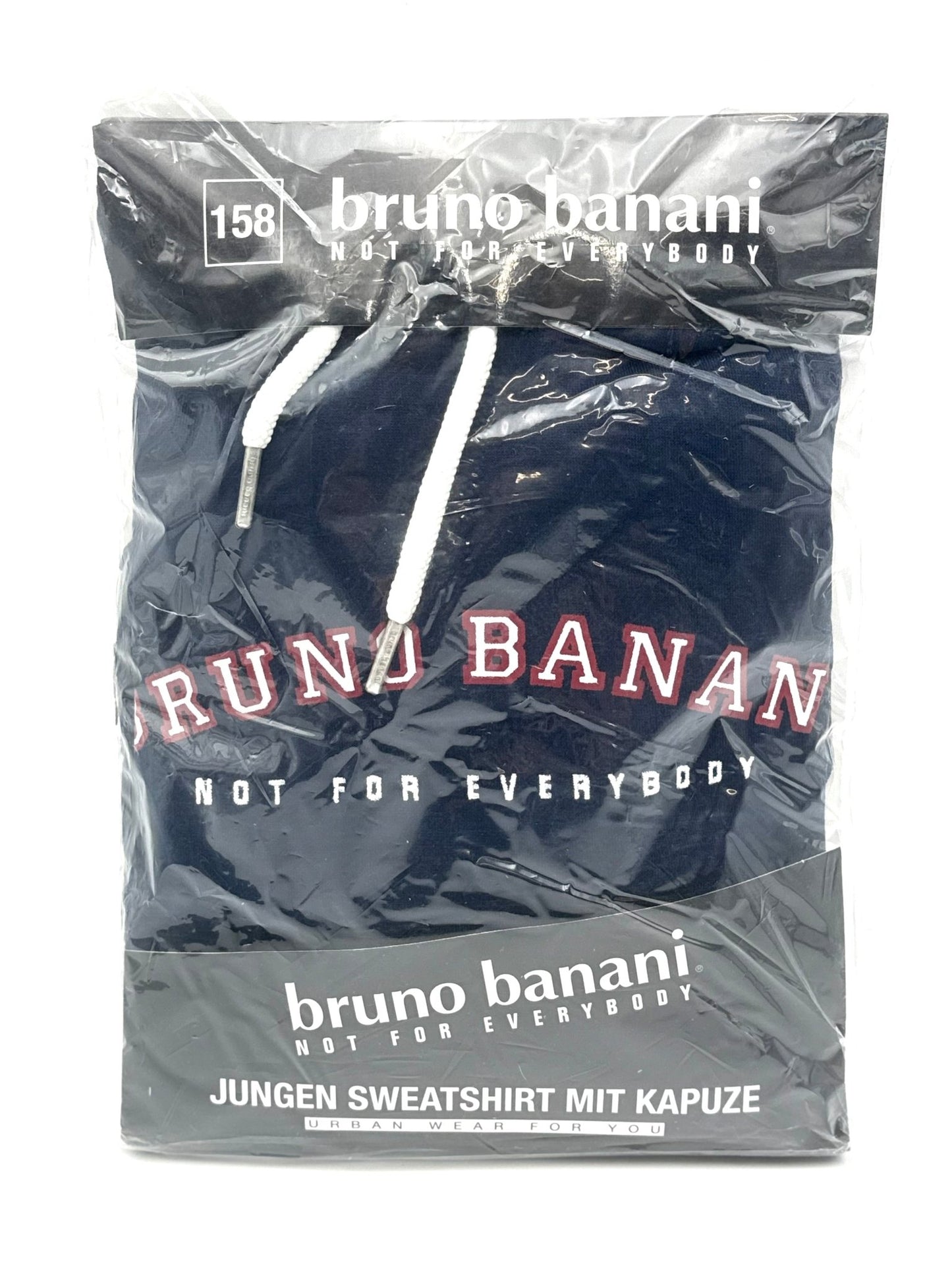 Bruno Banani Basic Logo Jungen Sweatshirt mit Kapuze GR. 158 - Haus der Retouren