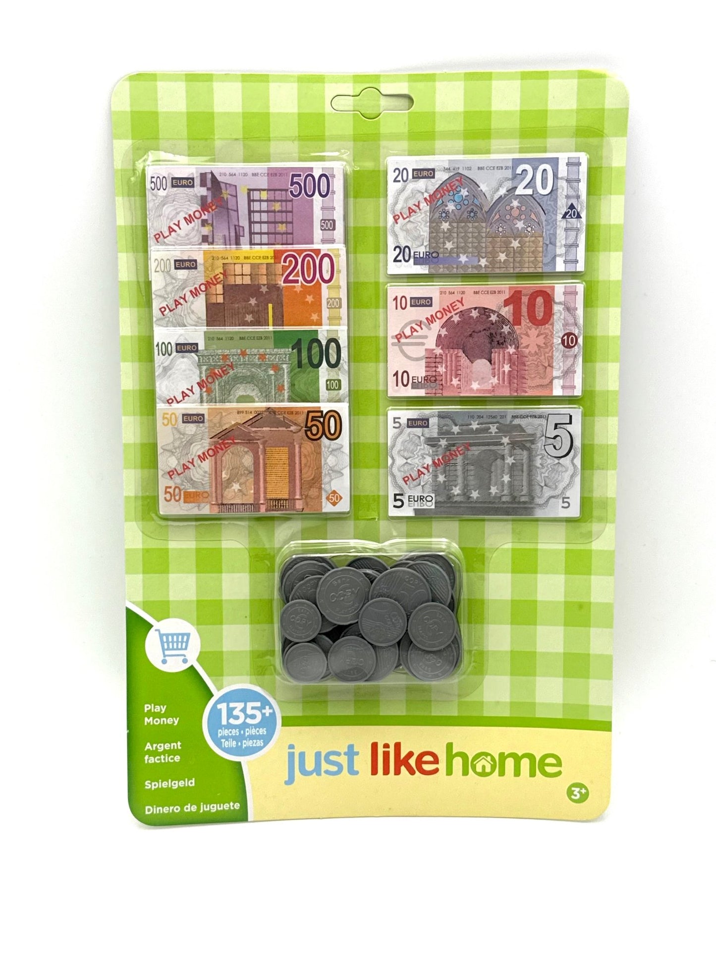 Spiel­geld Scheine und Münzen für Kin­der 135+ - Haus der Retouren