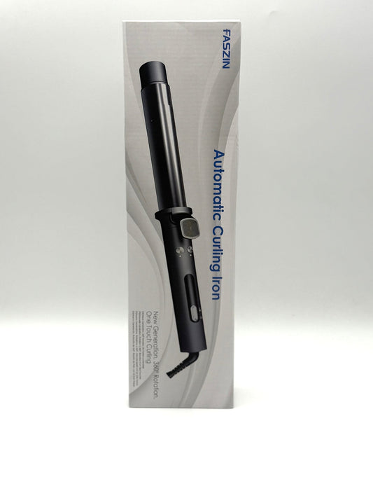 Faszin Haarlockenwickler, Anfänger One - Touch Automatischer Lockenstab 12s erzeugen charmante Locken mit LCD - Display &5 verstellbares Temperament Professional 32mm Lockenkolben 360° rotierend, grau - Haus der Retouren