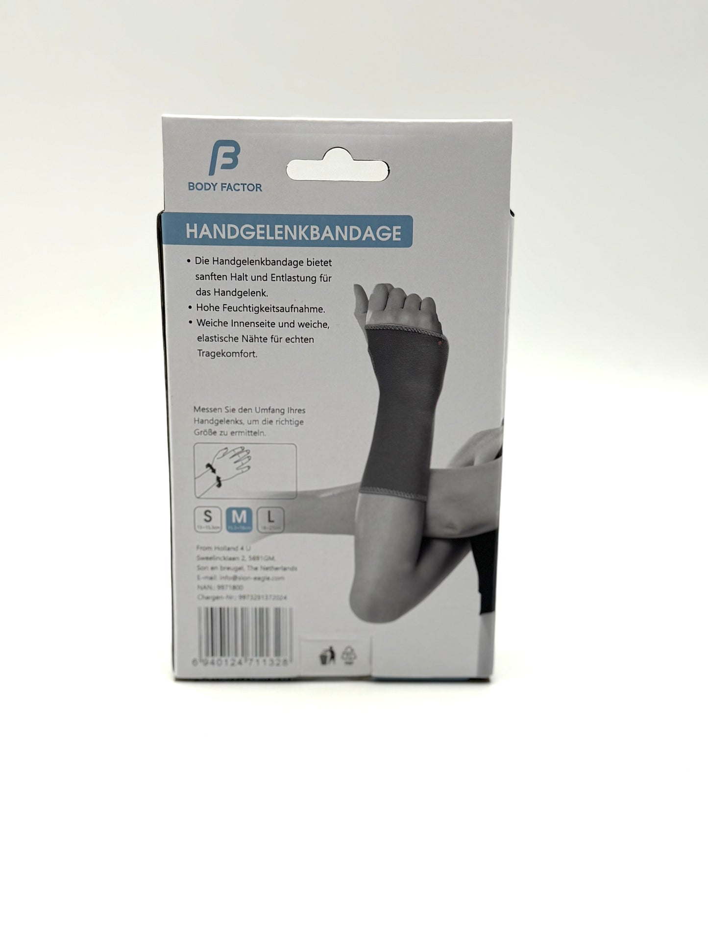 Body Factor Handgelenkbandage Gr.M