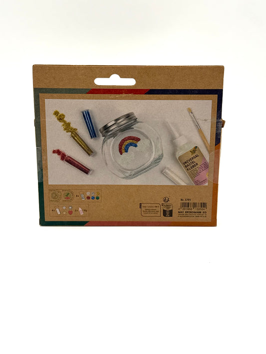 folia 5791 - Bio Glitter & Pailletten Set RAINBOW, 10 Tuben inkl. 90 g Deko-Kleber, organischer Glitzer und Pailletten in verschiedenen Formen und Farben, zum Verzieren und Dekorieren