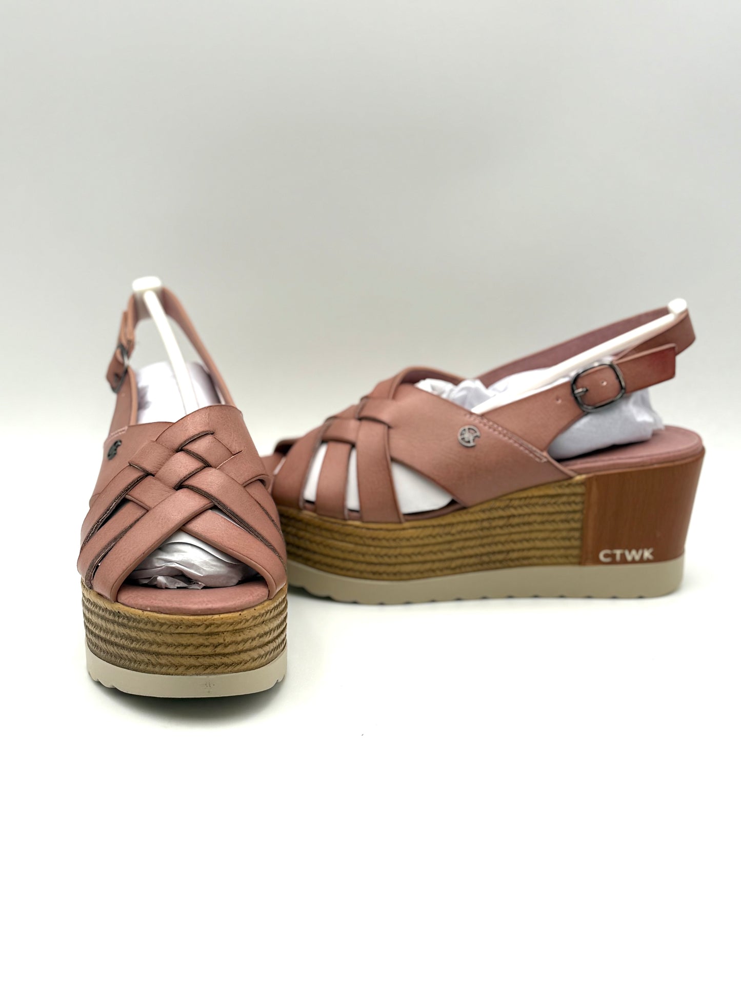 CHATTAWAK Damen 9justinepink Sandale mit Absatz, Pink, 36 EU