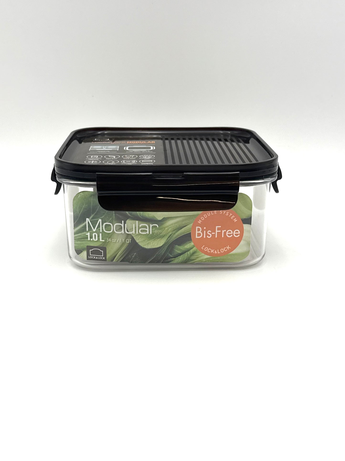 LocknLock BISFREE Frischhaltedose | 1000 ml | 160 X 160 X 76 mm | BPA-frei | Luftdichte Aufbewahrungsbox | Spülmaschinen-, mikrowellen- und gefrierschrankgeeignet | Bruch- und kratzfest