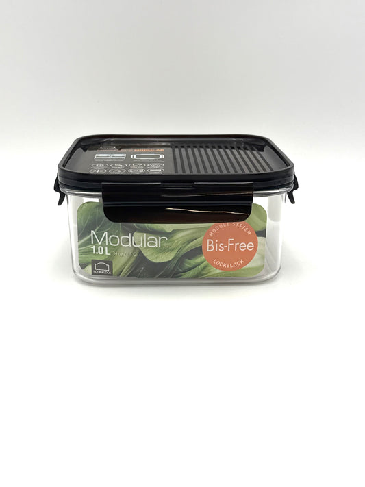 LocknLock BISFREE Frischhaltedose | 1000 ml | 160 X 160 X 76 mm | BPA-frei | Luftdichte Aufbewahrungsbox | Spülmaschinen-, mikrowellen- und gefrierschrankgeeignet | Bruch- und kratzfest