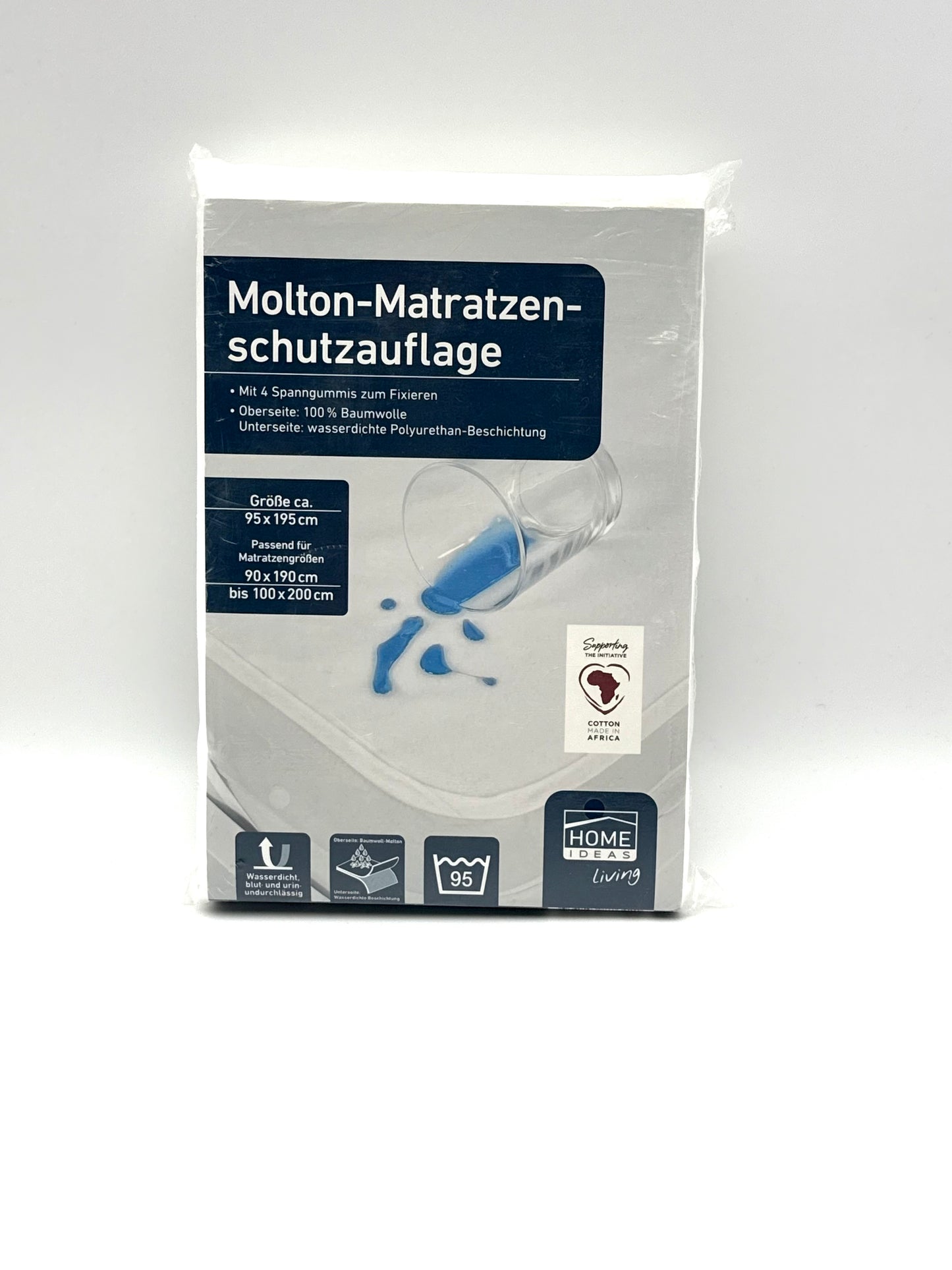 Molton Matratzen-Schutzauflage 95×195 cm – wasserdicht – Home Ideas Living