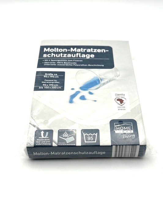 Molton Matratzen-Schutzauflage 95×195 cm – wasserdicht – Home Ideas Living