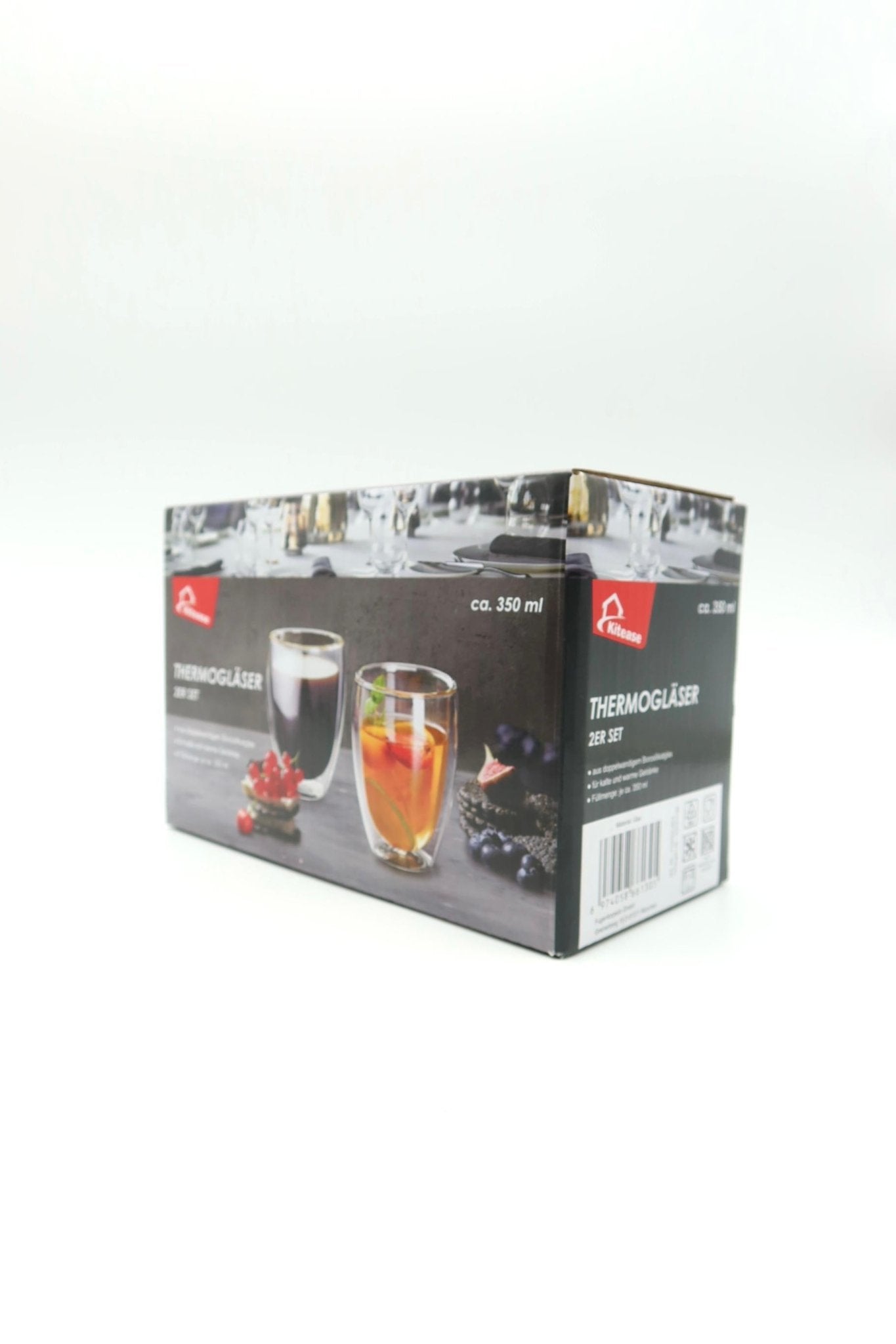 Kitease Set 2 - Thermogläser ca. 350 ml - Haus der Retouren
