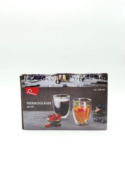 Kitease Set 2 - Thermogläser ca. 350 ml - Haus der Retouren